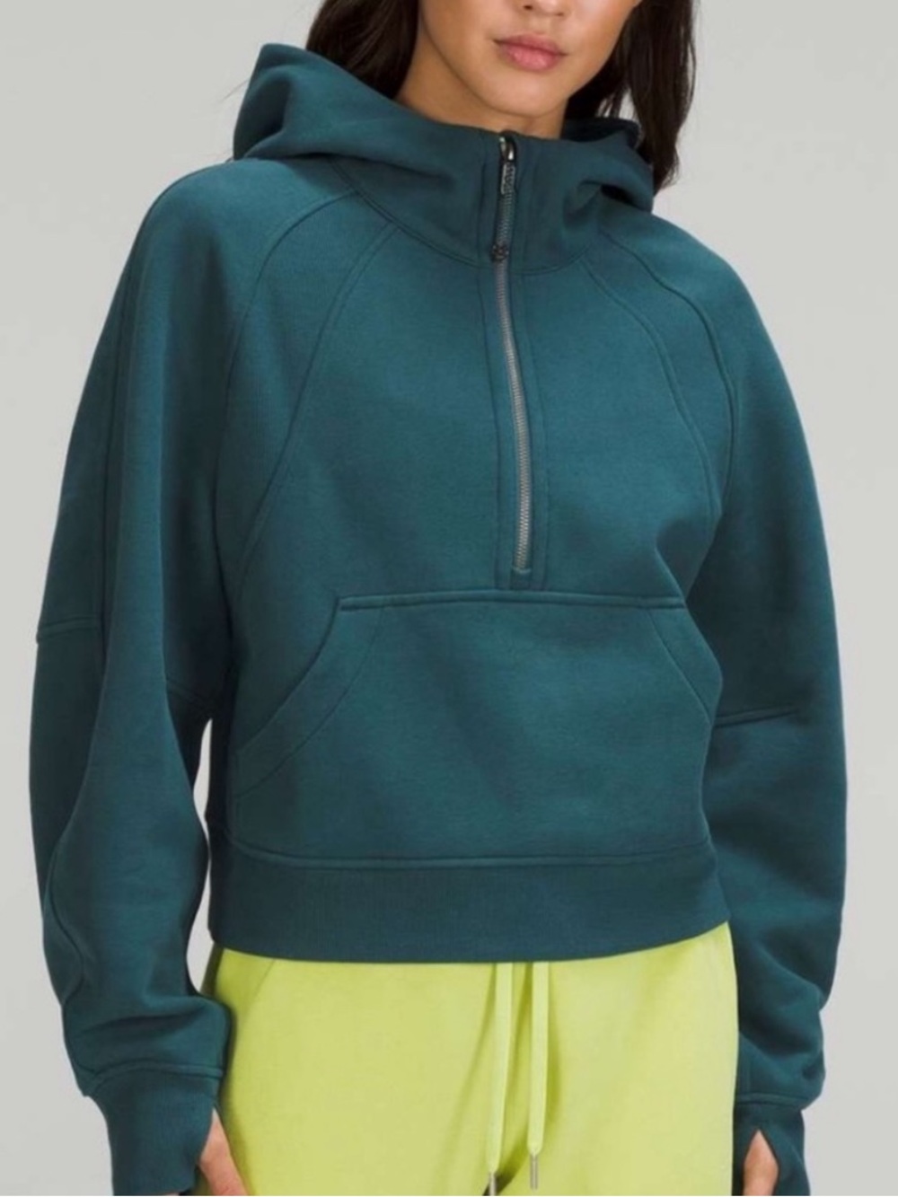 lululemon athletica Teal Half-Zip Hoodie